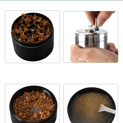 Cối Xay Thuốc Cầm Tay Bằng Kim Loại , thuốc sợi cho tẩu thuốc, tiêu ớt ( giao màu ngẫu nhiên)