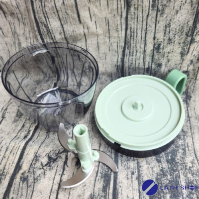 Dụng Cụ Băm Rau Củ Quả, Xay Hành Tỏi LocknLock 3 Lưỡi Dao Sắc Bén CKS313-650ml - Hàng Chính Hãng