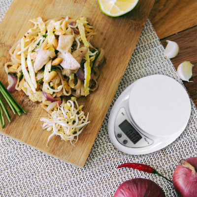 Cân Điện Tử Nhà Bếp Mini Electronic Kitchen Scale Cân Thực Phẩm 5Kg – 1G Kèm Pin