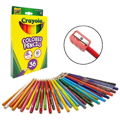 Bộ 36 Bút Chì Màu - Colored Pencil - Phiên Bản Mới - Crayola 682123