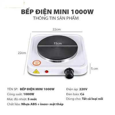Bếp Điện Hồng Ngoại Mini Đa Năng – Pha Trà, Pha Cafe, Nấu Mì, Pha Sữa Tiện Lợi