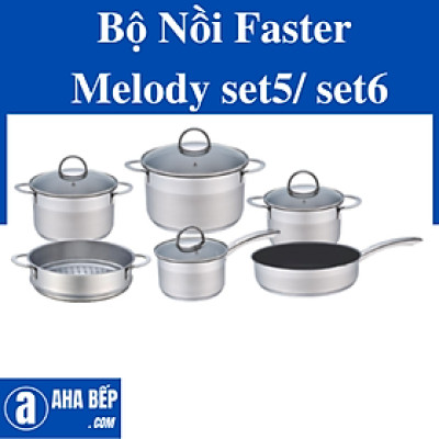 Bộ Nồi Faster Melody set6. Hàng Chính Hãng