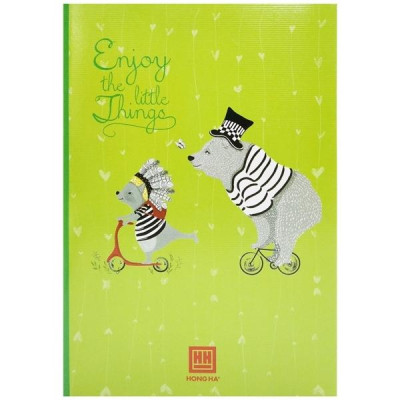 Combo 5 Vở South Star Dreaming Bear - 4 Ly Ngang 200 Trang ĐL 70g/m2 - Hồng Hà 0749 (Mẫu Màu Giao Ngẫu Nhiên)