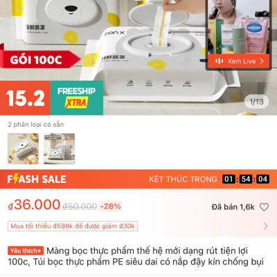 Màng Bọc Thực Phẩm Thế Hệ Mới Dạng Rút Tiện Lợi 100C - Màng Bọc PE Siêu Dai Đựng Thực Phẩm An Toàn - HÀNG CHÍNH HÃNG MINIIN