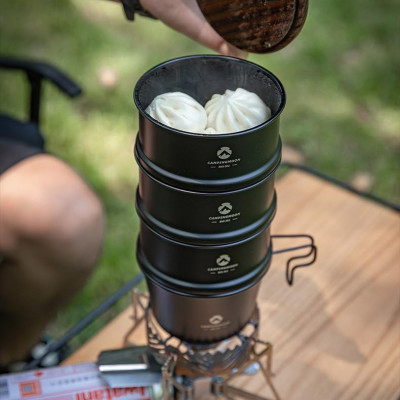 Nồi/ Xửng hấp cắm trại Sierra mini Campingmoon BKS-362