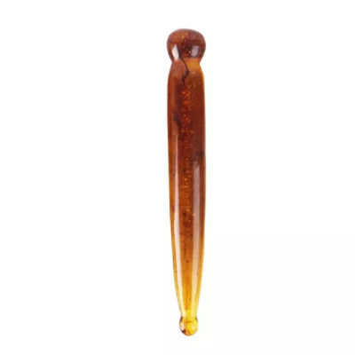 Bộ dụng cụ 3 món cạo gió, ấn huyệt ,massage, thông kinh lạc bằng nhựa resin, màu nâu hổ phách