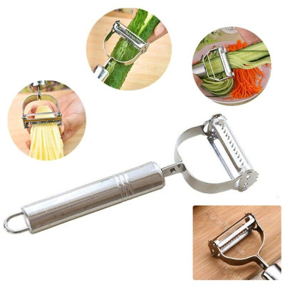 Combo Dụng cụ gọt nạo vỏ trái cây, củ quả inox