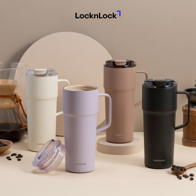 Ly Giữ Nhiệt LocknLock Metro Cafe Tumbler LHC4418 750ml - Thép Phủ Sứ