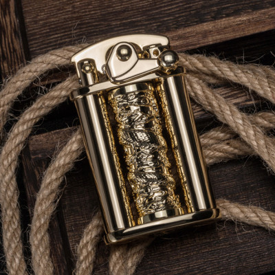 Vỏ Hột Quẹt Bật Lửa Xăng Đá Zorro Z629 Thiết Kế Đẹp Độc Lạ Họa Tiết Rồng Cuốn Sang Trọng - Dùng Xăng Bấc Đá Cao Cấp