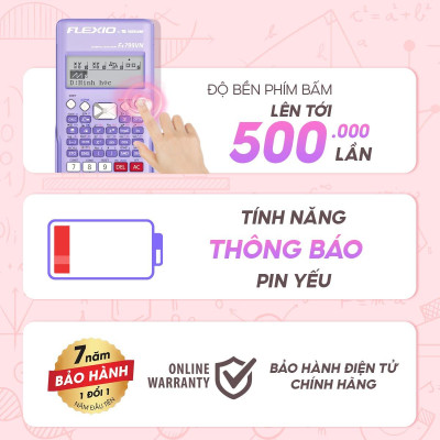 Máy Tính Khoa Học Flexio - Thiên Long Fx799VN - Màu Trắng 2