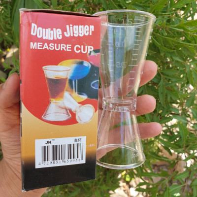 Ly đong định lượng jigger nhựa 2 đầu có chia vạch loại 20ml / 40ml hay 20cc / 40cc , cốc đo lường pha chế nhà bếp