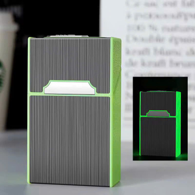 Hộp Đựng Nguyên Bao 20 Điếu: Tiện Lợi Với Bật Lửa Châm Điện Hồng Ngoại 2in1 và Sạc USB