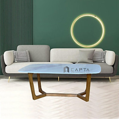 Bàn Sofa 1m2 TS Concorde A-12E N Nội thất Capta Bàn tiếp khách mặt đá nhân tạo chân gỗ