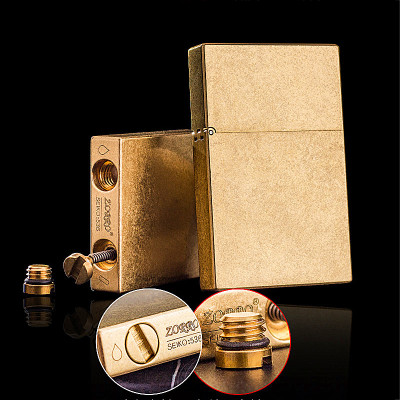 Vỏ Hột Quẹt Bật Lửa Xăng Đá Z536 Thiết Kế Sang Trọng Cổ Điển Dùng Xăng Bấc Đá