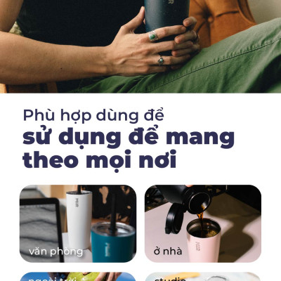 Ly cốc giữ nhiệt MiiR Tumbler nắp trượt thương hiệu Mỹ nhập khẩu chính hãng