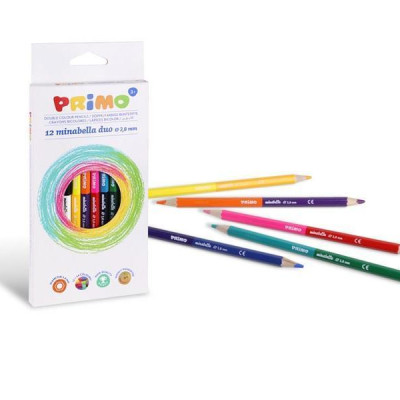 Hộp 12 Bút Chì Màu 2 Đầu Minabella - Primo 5220DUO12