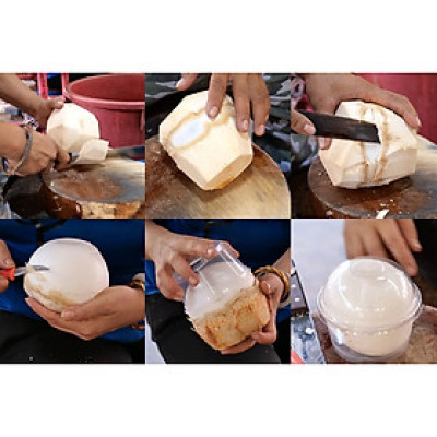 Dao Lấy Dừa Non Bằng Sừng Trâu