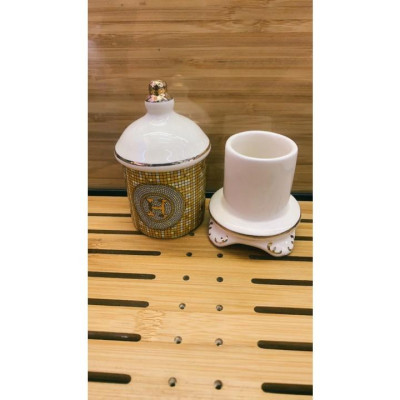 LỌ ĐỰNG TĂM SỨ CÁO CẤP HỌA TIẾT TÂN CỔ ĐIỂN PHONG CÁCH CHÂU ÂU SANG TRỌNG TẮNG HỌA TIẾT