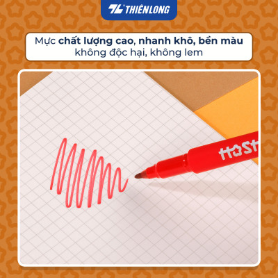 Combo 10 Bút lông dầu Hoshi Thiên Long PM-019/HS - Công nghệ Nhật Bản