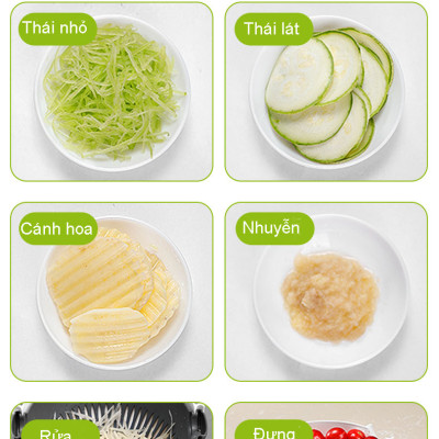 Bộ Dụng Cụ Nạo Thái Rau Củ Quả Đa Năng Tiện Dụng