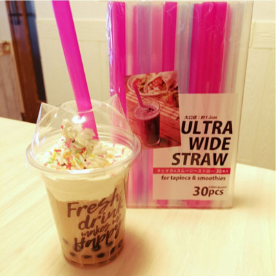 Set 30 ống hút trà sữa Ultra Wide Ø12x210mm - Hàng Nội Địa Nhật Bản