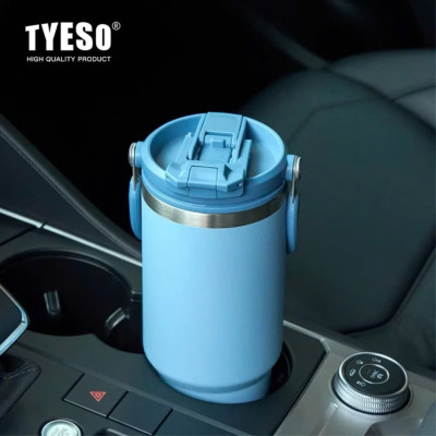 Cốc giữ nhiệt TYESO TS-8829 1050ml tay cầm công thái học Chống tràn & Giữ nhiệt 12 tiếng