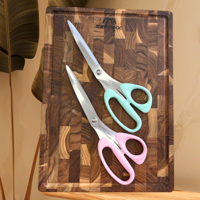 [HÀNG CHÍNH HÃNG]Kéo nhà bếp tiện lợi GGOMi Hàn Quốc GG166 màu sắc pastel dài 25cm,độ dài lưỡi 10.3cm bằng thép không gỉ