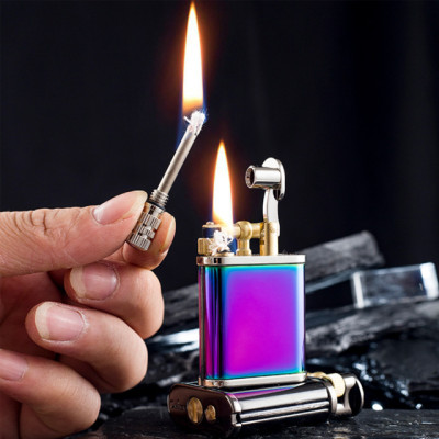 Vỏ Hột Quẹt Bật Lửa Xăng Bấc Đá Kiêm Diêm Xăng Đẹp Độc Lạ Tiện Dụng Chief CF229 - Nhiều Màu