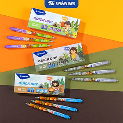 Combo 5/10/20 Bút gel Quick Dry Thiên Long GEL-040
