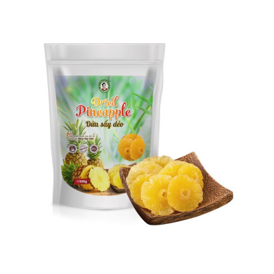 Ăn vặt siêu ngon - Dứa sấy dẻo - nguyên vị 100% tự nhiên - nông sản sạch