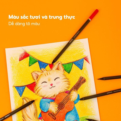 Hộp 24 Bút Chì Gỗ Đen Black Wood Colored Pencils - Colokit CPC-C030