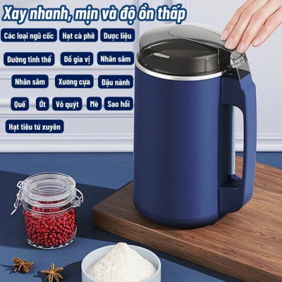 Máy Xay Hạt Khô Mẫu Mới 300W – Nghiền Mịn Ngũ Cốc, Hàng Loại 1 Siêu Khỏe Hàng Chuẩn Loại 1 Cho Gia Đình