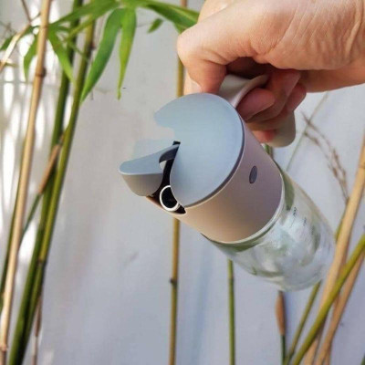 Bình Rót Dầu Nắp Mở Tự Động Có Chia Vạch Bằng Thủy Tinh Cao Cấp 300ml LLG706 (cam kết hàng chính hãng)