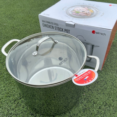 Nồi luộc gà 5 đáy Inox 304 Elmich EL-2525IN30 size 30cm cao 24cm dung tích 16L, bảo hành 24 tháng
