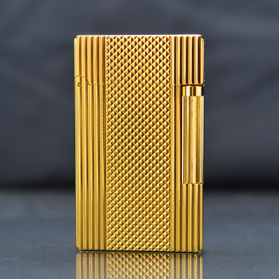 Vỏ Hột Quẹt Bật Lửa Upon Gas Đá D148V Họa Tiết Kẻ Dọc Đẹp Độc Lạ - Dùng Gas Đá Cao Cấp
