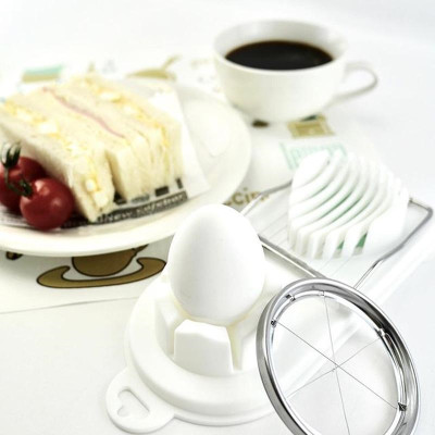 Combo dụng cụ cắt & tạo hình trứng Echo Metal + nạo sợ củ quả lưỡi inox cao cấp - nội địa Nhật Bản