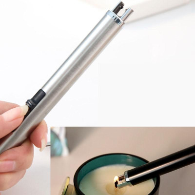 Phụ Kiện Đốt Nến Thơm Cao Cấp Hiển Thị Pin Sạc Điện Qua USB - Bật Mồi Lửa Cho Nến - LD03