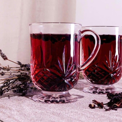 Set 4 cốc bia pha lê Godinger Dublin có quai 350ml Hàng chính hãng