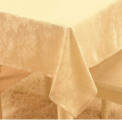 KHĂN TRẢI BÀN 602 HOA VĂN KEM - 135 cm x 180 cm - CHẤT LIỆU VẢI POLYESTER -HIỆU PAULEE.