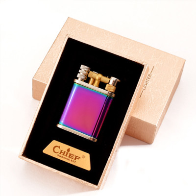 Vỏ Hột Quẹt Bật Lửa Xăng Bấc Đá Kiêm Diêm Xăng Đẹp Độc Lạ Tiện Dụng Chief CF229 - Nhiều Màu