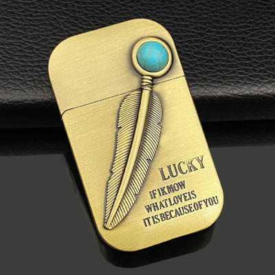 Vỏ Hột Quẹt Bật Lửa Xăng Đá HG05-BL Họa Tiết Cây Bút Lông Độc Lạ - Nhiều màu