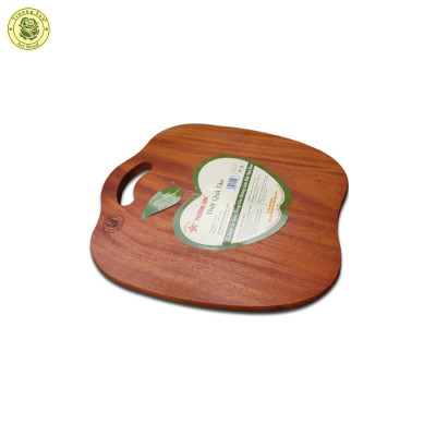 Thớt Gỗ Xà Cừ Kiểu Dáng Quả Táo Dài 28, 32 cm  - Đồ Dùng Gia Dụng Nhà Bếp Bằng Gỗ Thương Hiệu Trường Sơn