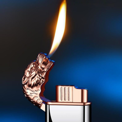 Vỏ Hột Quẹt Bật Lửa Gas BK872 Khò 1 Tia Hình Đầu Hổ 2 Chế Độ Lửa Cực Kỳ Độc Đáo - Nhiều Màu