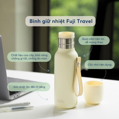 Bình Giữ Nhiệt Fuji Travel 500 ml - Inochi HNK.BNFT.3139 (Mẫu Màu Giao Ngẫu Nhiên)