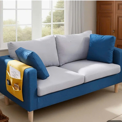 Sofa Tundo Contemporary Japanese-Inspired Sofa with Storage - 2-Seater, Removable & Washable Cover, Hardwood Frame for Living Room