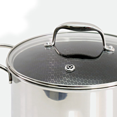 Bộ 3 nồi chảo iMat Hybrid đa năng gồm 1 nồi nhỏ 16cm, 1 nồi nông vừa 22cm và 1 chảo chiên 24cm