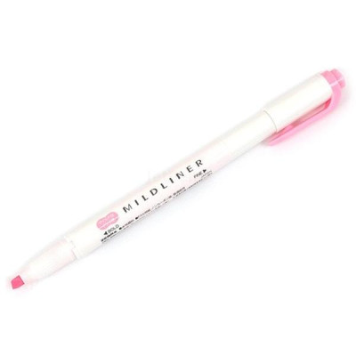 Viết Lông Dầu Dạ Quang Zebra Mildliner-MP Fine Bold Mild Pink