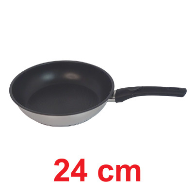 Bộ nồi xửng hấp inox và chảo chống dính FIVESTAR Standard 3 đáy 6 chiếc inox 430 nắp kính dùng được bếp từ , hồng ngoại