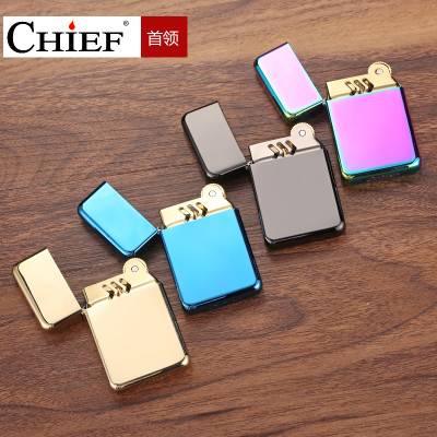 Vỏ Hột Quẹt Bật Lửa Xăng Đá Chief CF-003 Thiết Kế Mang Đậm Phong Cách Châu Âu Cao Cấp Đẹp Độc Lạ - Dùng Xăng Bấc Đá