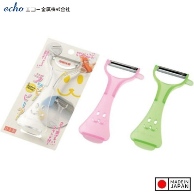 Dụng cụ gọt vỏ trái cây lưỡi bằng thép sắc bén Echo Rappy Peeler - Hàng nội địa Nhật Bản | Made in Japan